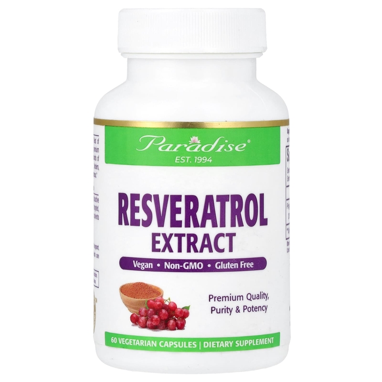 Paradise Herbs Экстракт ресвератрола Resveratrol 60vcaps