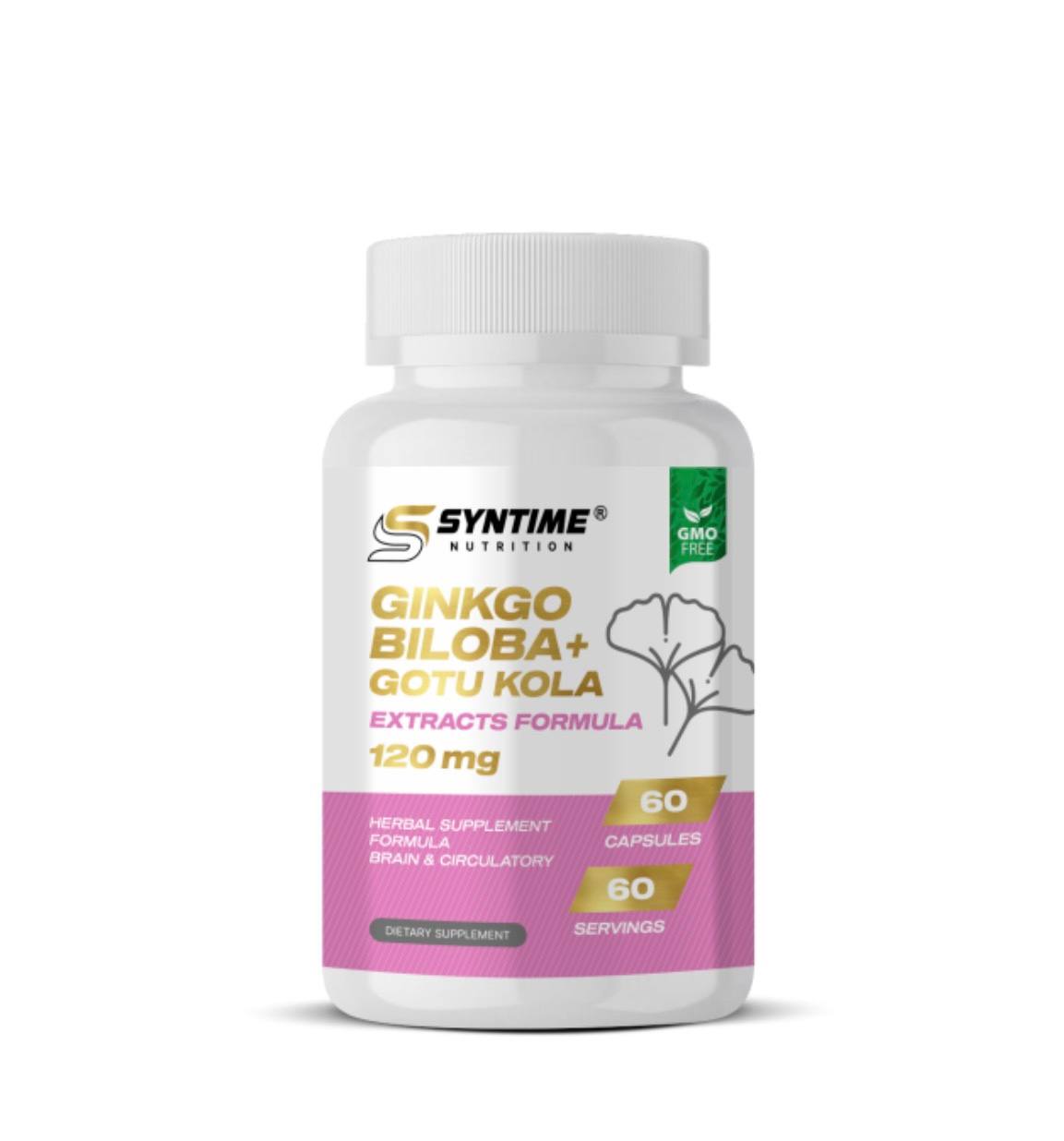 Syntime Nutrition Ginkgo Biloba + Goty Kola 120mg 60caps