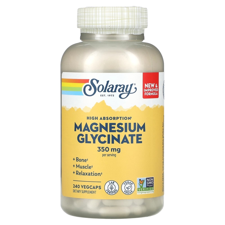 Solaray Magnesium Glycinate 350mg 240vcaps