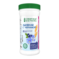 Сибирская клетчатка Льняная с черникой