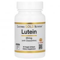 California Gold Nutrition Lutein 20mg 60vsoftgels
