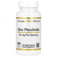 California Gold Nutrition Zinc Picolinate 120vcaps