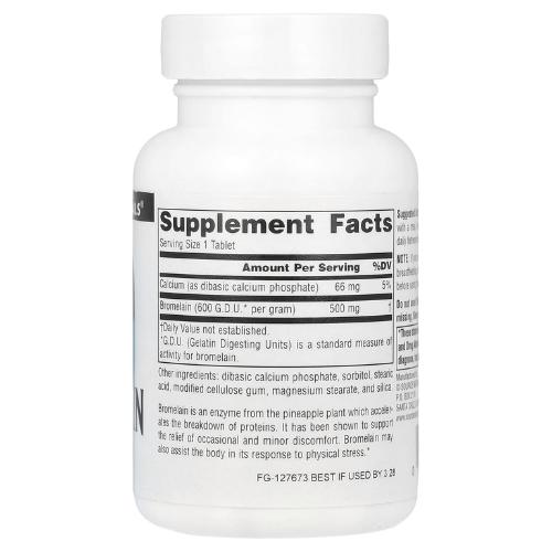 Source Naturals Bromelain 500 mg 60 caps