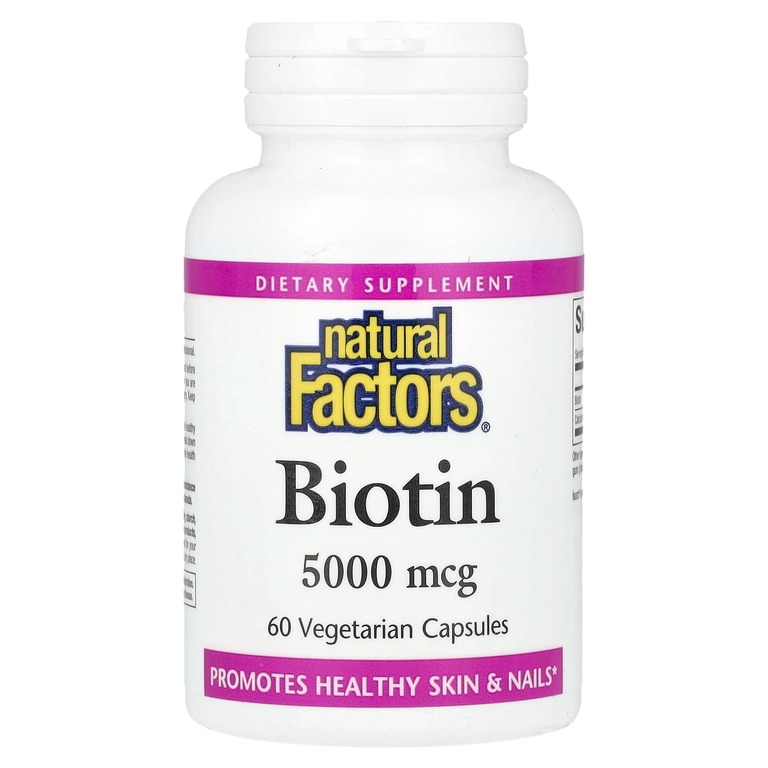 Natural Factors Biotin 5000mcg 60vcaps