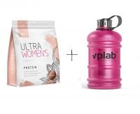 VPLab Ultra Women’s Protein 500g + Бутылка Water bottle 2200мл розовый