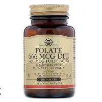 Solgar Folate 666 MCG DFE (400mcg Folic Acid) 250tabs