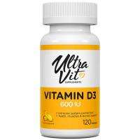 VP Lab UltraVit Vitamin D3 600IU 120softgels