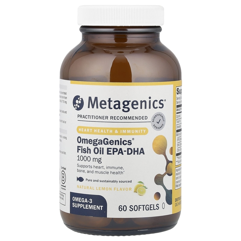 Metagenics Omega 3 Лимон 1000мг 60softgels