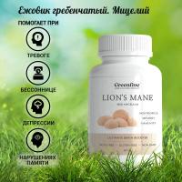 Greenfive Lion's mane Mycelium Мицелий Ежевика Гребенчатого 60caps