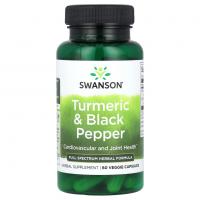 Swanson Turmeric black pepper 60 veggie capsules Swanson Turmeric black pepper 60 veggie capsules