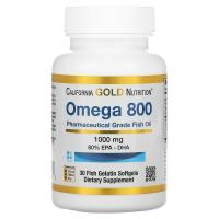 California Gold Nutrition Omega 800 1000mg 30 fish gelatin softgels