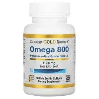 California Gold Nutrition Omega 800 1000mg 30 fish gelatin softgels