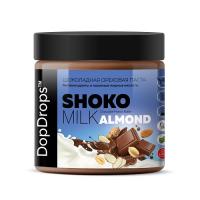 DopDrops Shoko Milk Almond Butter Шоколадная паста арахисовая с лепестками миндаля 500гр