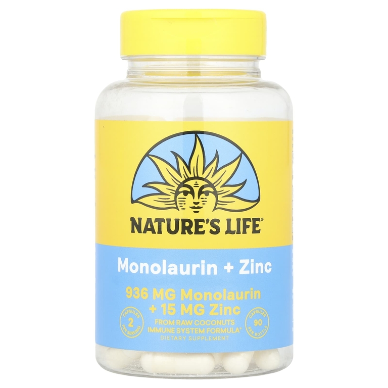 Nature’s Life Monolaurin + Zinc 90vcaps