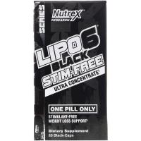Nutrex Lipo 6 black stim free ultra concentrate 60caps