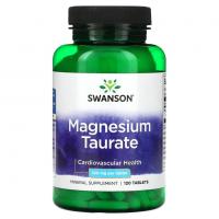Swanson Magnesium Taurate 100mg 120tablets Swanson Magnesium Taurate 100mg 120tablets