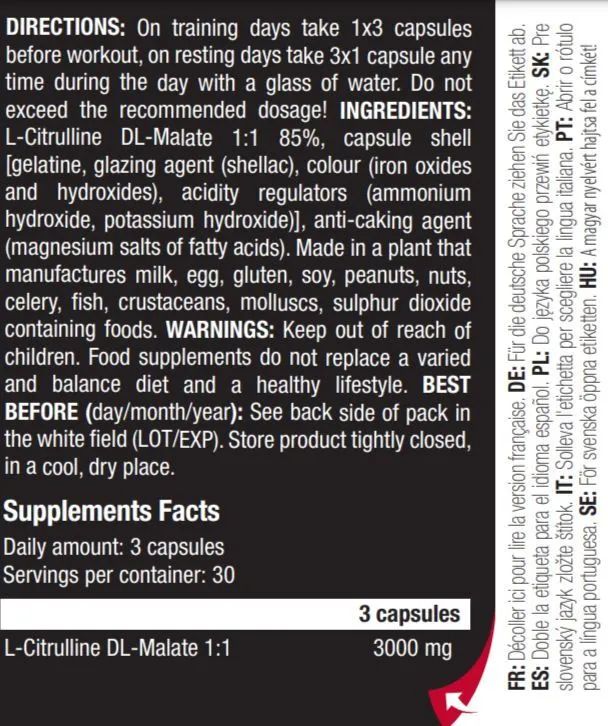 Scitec Nutrition Citrulline Malate 90 caps