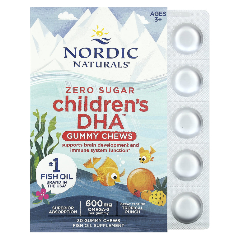 Nordic Naturals Children's DHA gummies ages 600mg 30gummies