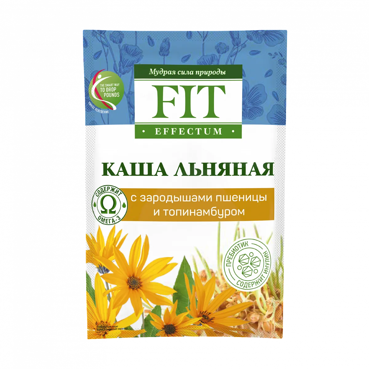 Fit Parad Каша льняная Пакет-саше 25g (С зародышами пшеницы и топинамбуром)