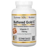 California Gold Nutrition Buffered Vitamin C 750mg 240vcaps
