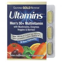 California Gold Nutrition Ultamins Мультивитамины для мужчин старше 50 лет 60vcaps