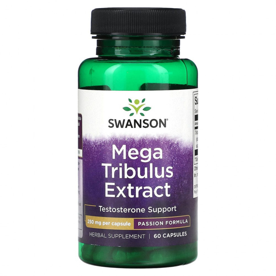 Swanson Mega Tribulus 250mg 60vegcaps