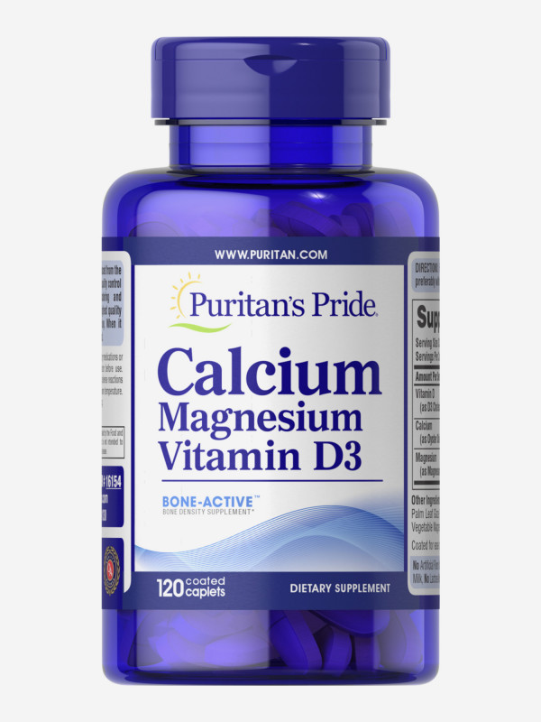 Puritans Pride Calcium Magnesium Vitamin D3 120caplets