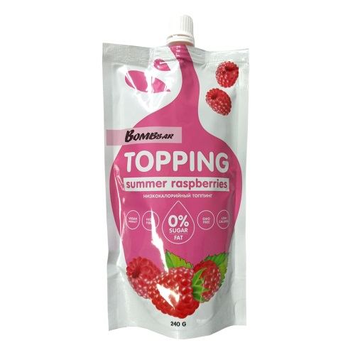 Bombbar Сладкий топпинг 240гр Малина Bombbar Сладкий топпинг 240гр Малина