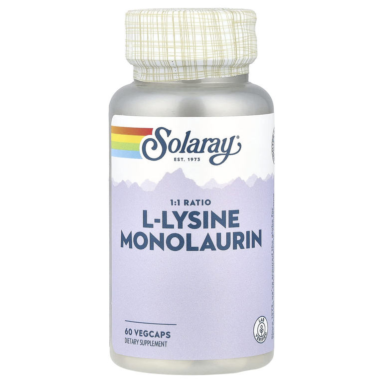 Solaray L-Lysine Monolaurin 1-1 ratio 60vegcaps