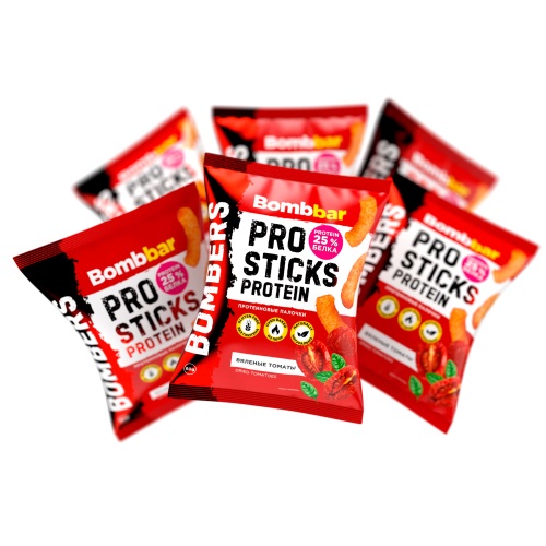 Bombbar Протеиновые палочки 60гр Вяленые томаты