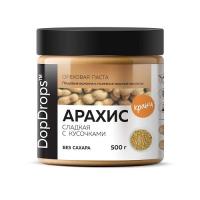 DopDrops Арахисовая паста Кранч с Экстрактом Монк Фрукта 500гр