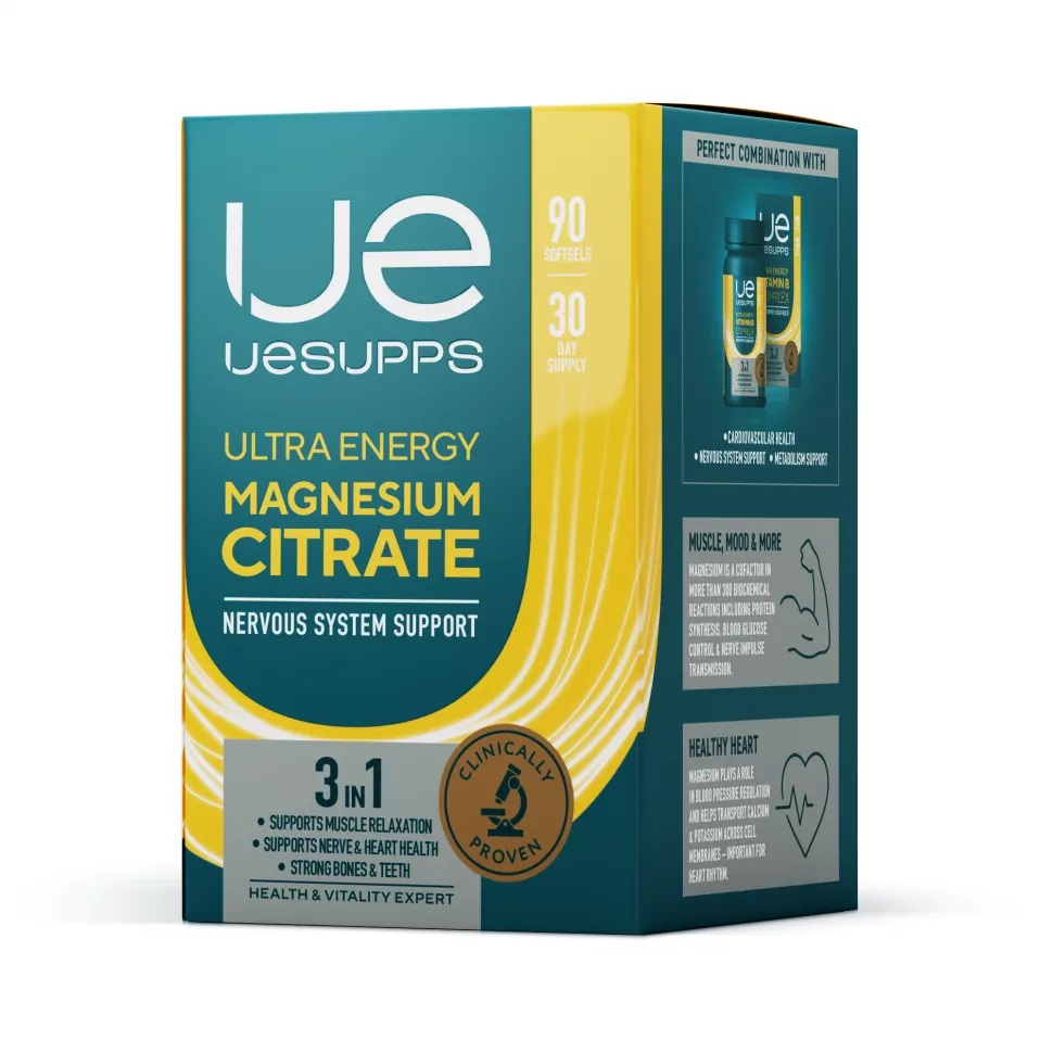 UESUPPS Magnesium Citrate Ultra Energy 90softgels