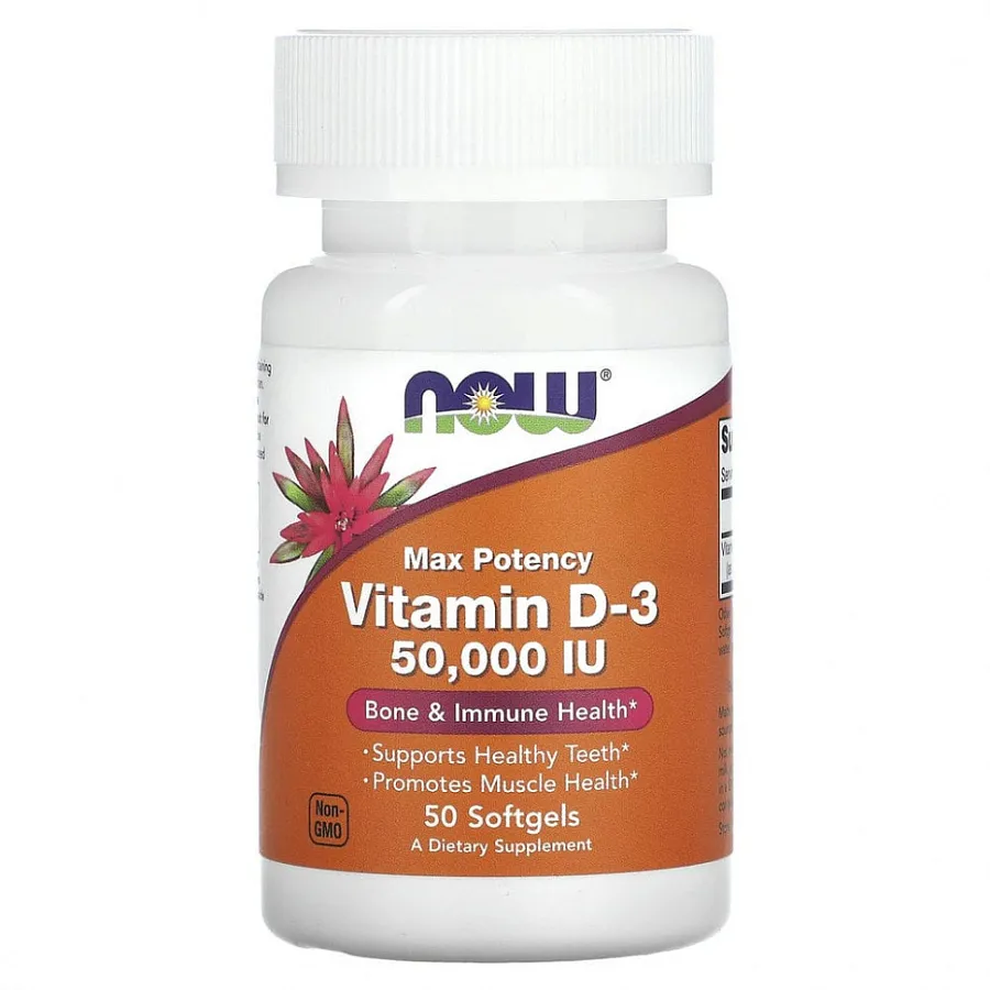 NOW Vitamin D3 50000IU 50softgels