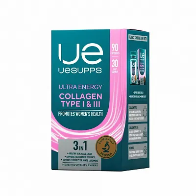 UESUPPS Ultra Energy Коллаген I и III типа 90caps