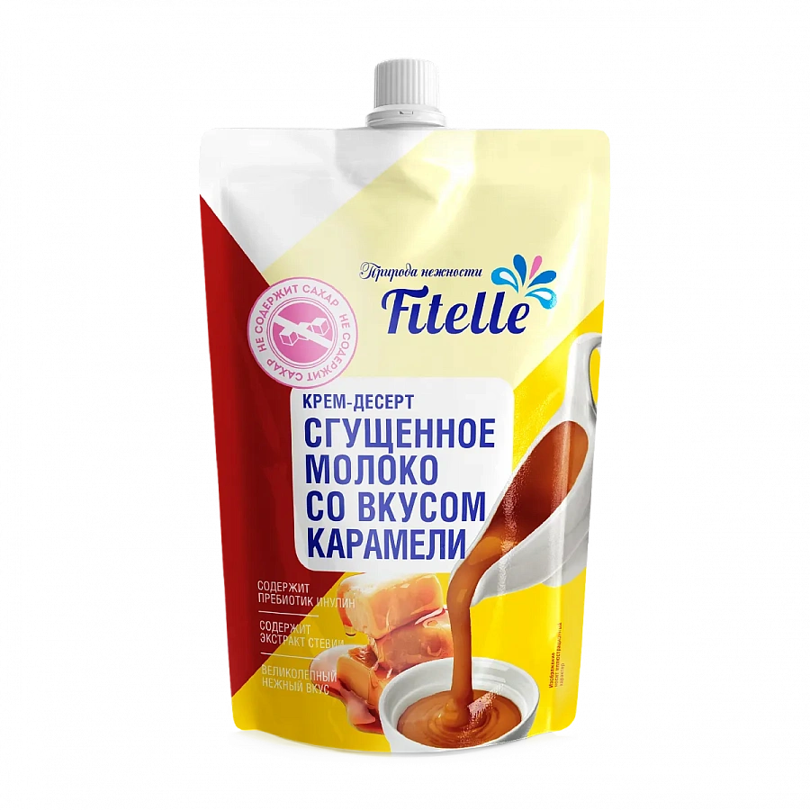 Fit Parad Fitelle Крем-десерт «Сгущенное молоко со вкусом карамели» 100гр