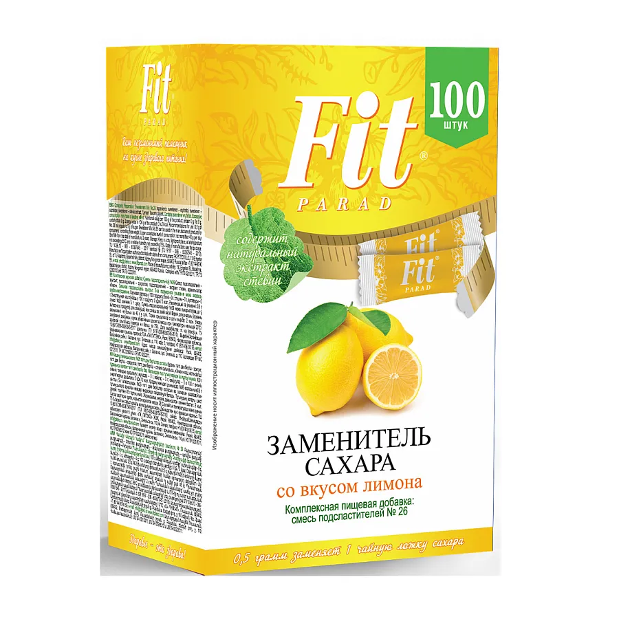 Fit Parad №26 смесь подсластителей (100шт/стики) Лимон