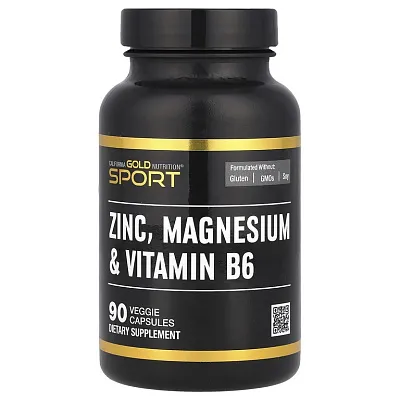 California Gold Nutrition Sport Zinc, Magnesium & Vitamin B6 90vcaps