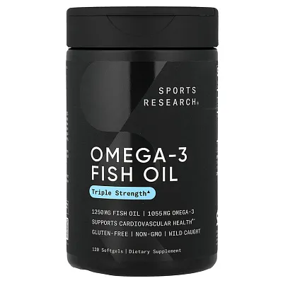 Sports Research Omega-3 fish oil 1250mg 120softgels
