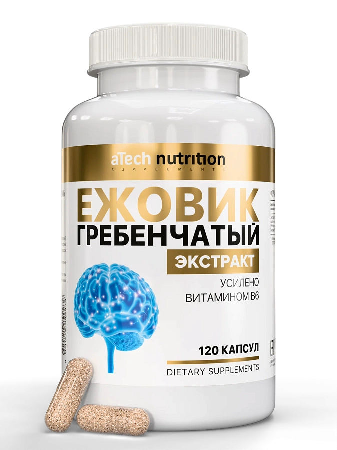 aTech nutrition Ежовик Гребенчатый Экстракт 750mg 120caps