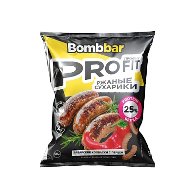 Bombbar Протеиновые сухарики 50г 