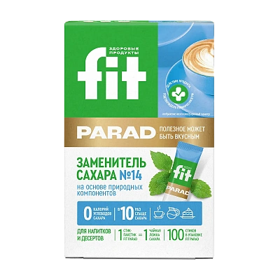 Fit Parad №14 заменитель сахара на основе эритрита (100шт/стики)
